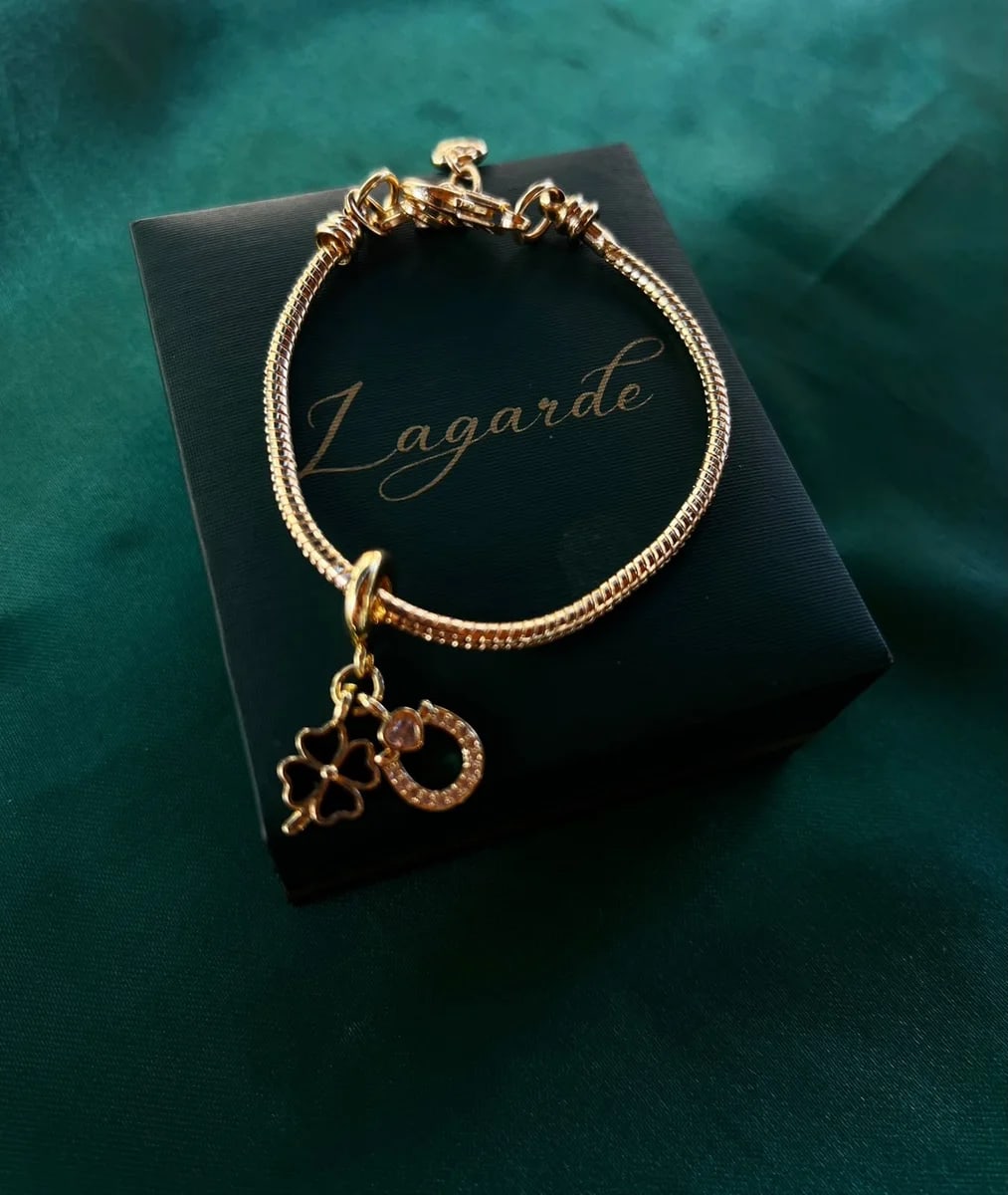 Pulsera Estilo Pandora en Chapa de Oro 18k — vista 2