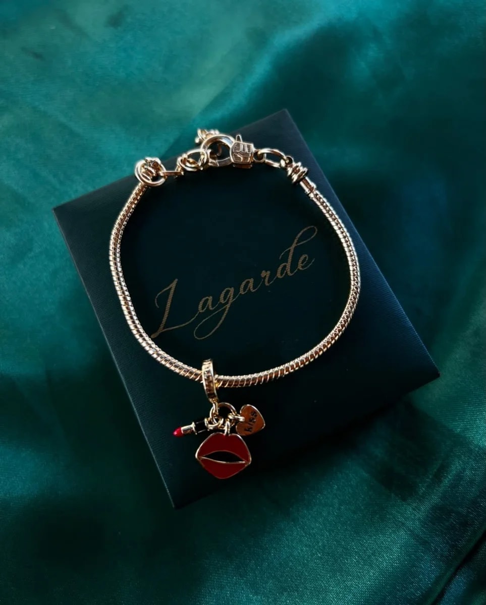 Pulsera Estilo Pandora en Chapa de Oro 18k — vista 2