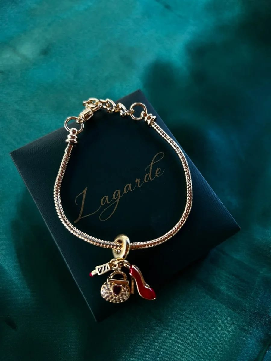 Pulsera Estilo Pandora en Chapa de Oro 18k — vista 2