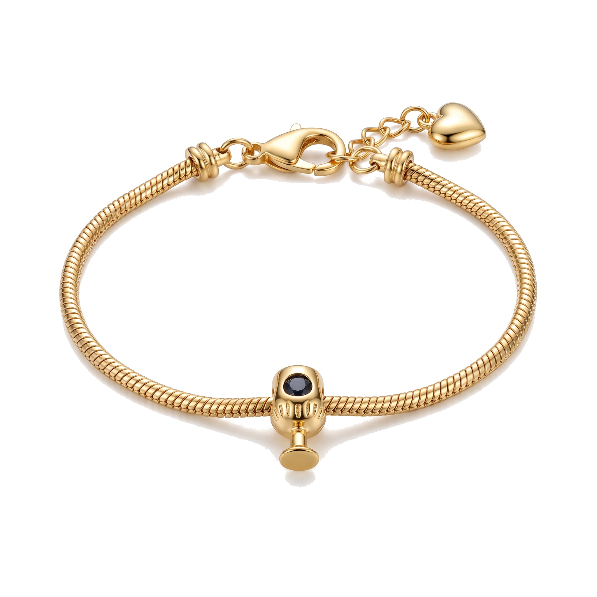 Pulsera Estilo Pandora en Chapa de Oro 18k