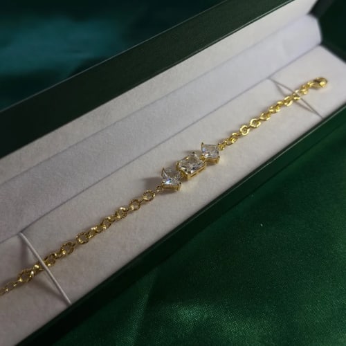 Pulsera Mariposa Colgante en Chapa de Oro 18k