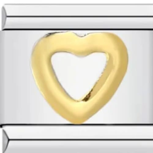 Charm Italiano Corazón Plateado