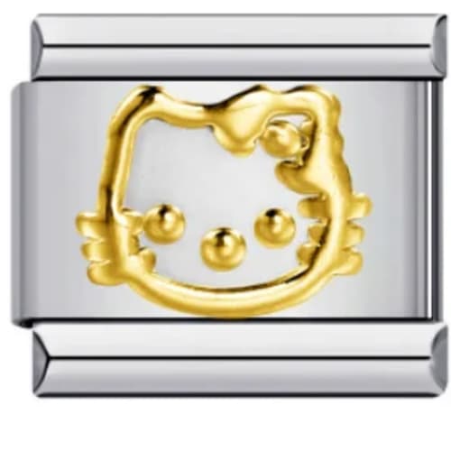 Charm Italiano Hello Kitty Plateado