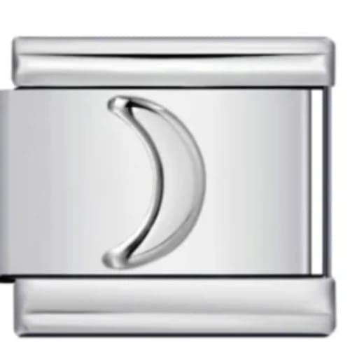Charm Italiano Luna Plateado