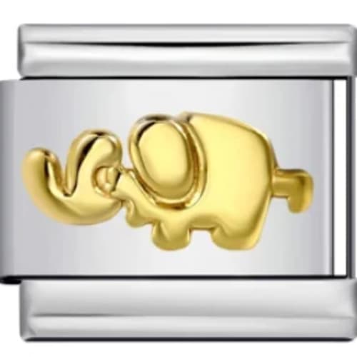 Charm Italiano Elefante Plateado