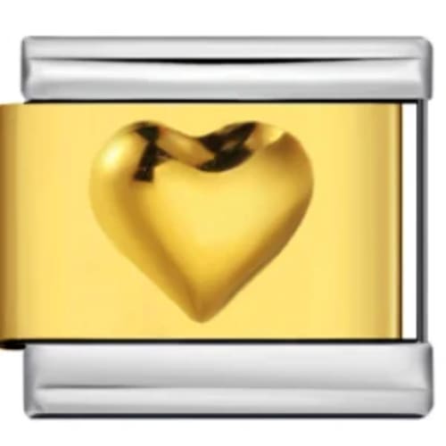 Charm Italiano Corazón Dorado
