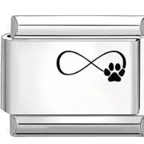 Charm Italiano Infinito Huella Plateado