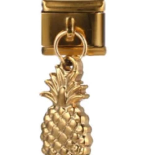 Charm Italiano Piña Colgante Dorado