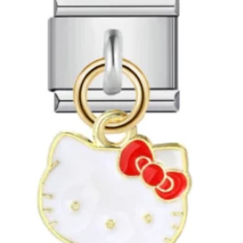 Charm Italiano Hello Kitty Colgante Plateado