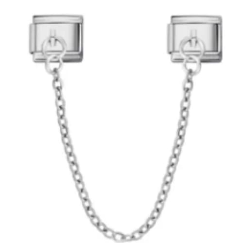 Charm Italiano Cadena Colgante Plateado