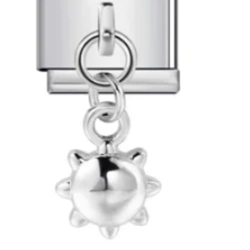 Charm Italiano Sol Colgante Plateado