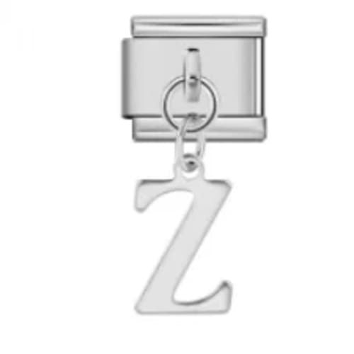 Charm Italiano Letra Z Colgante Plateado