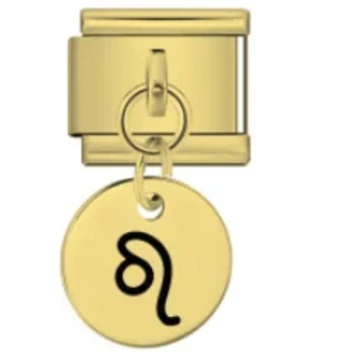 Charm Italiano Signo Leo Colgante Dorado