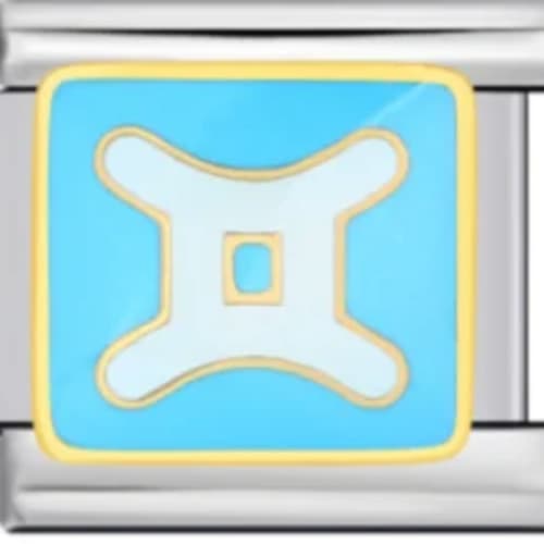 Charm Italiano Signo Géminis Plateado