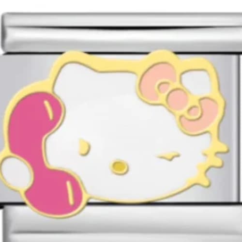 Charm Italiano Hello Kitty con Teléfono Plateado