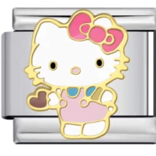 Charm Italiano Hello Kitty Plateado