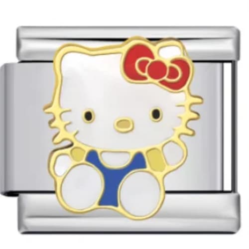 Charm Italiano Hello Kitty Plateado