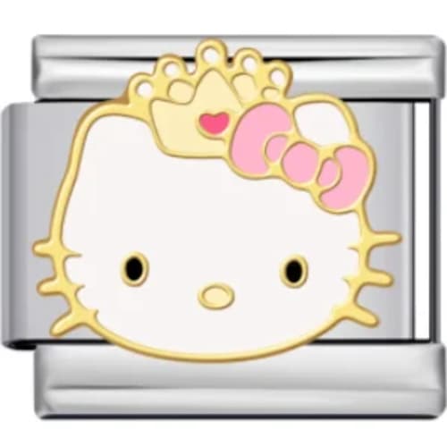 Charm Italiano Hello Kitty Corona Plateado