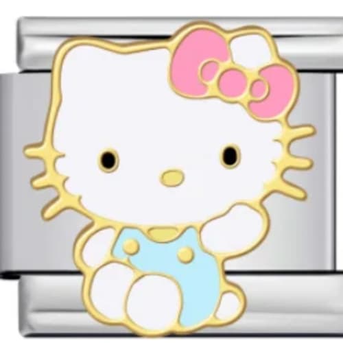 Charm Italiano Hello Kitty Plateado