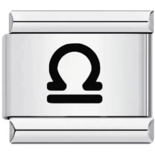 Charm Italiano Signo Libra Plateado