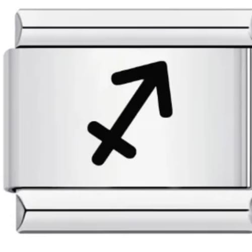 Charm Italiano Signo Zodiacal Sagitario Plateado