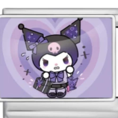 Charm Italiano Kuromi Plateado