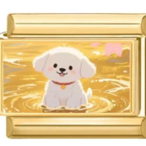 Charm Italiano Perrito Dorado