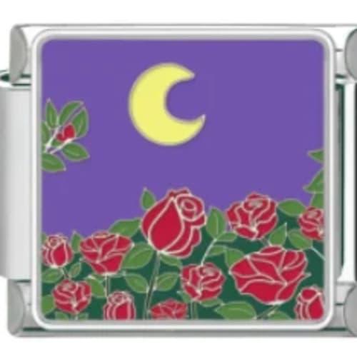 Charm Italiano Noche de Rosas Plateado