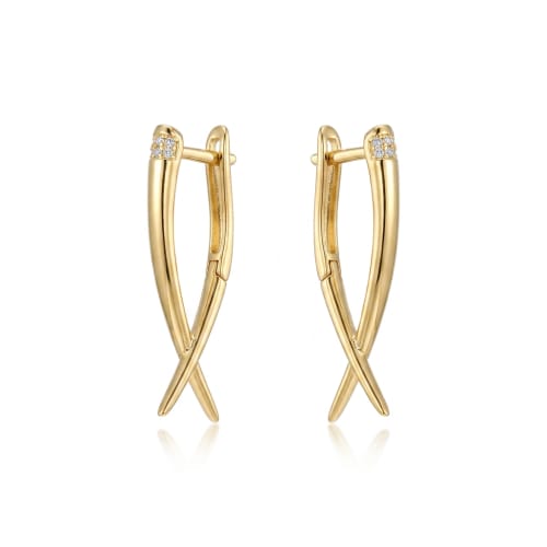 Arracadas con Baño de Chapa de Oro 18k