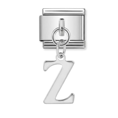 Charm Italiano Letra Z Colgante Plateado
