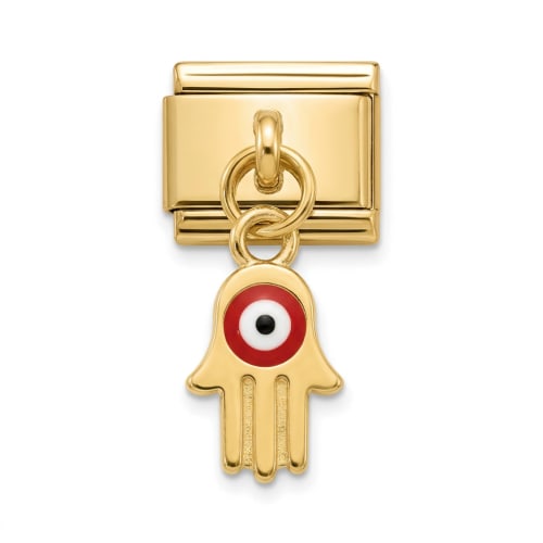 Charm Italiano Mano de Fátima Colgante Dorado