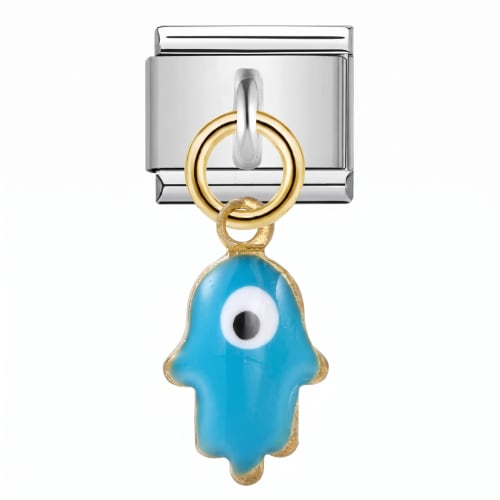 Charm Italiano Mano de Fátima Colgante Plateado