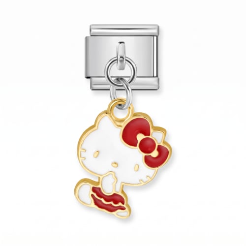 Charm Italiano Hello Kitty Colgante Plateado