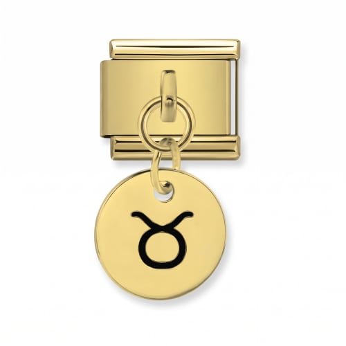 Charm Italiano Signo Tauro Colgante Dorado