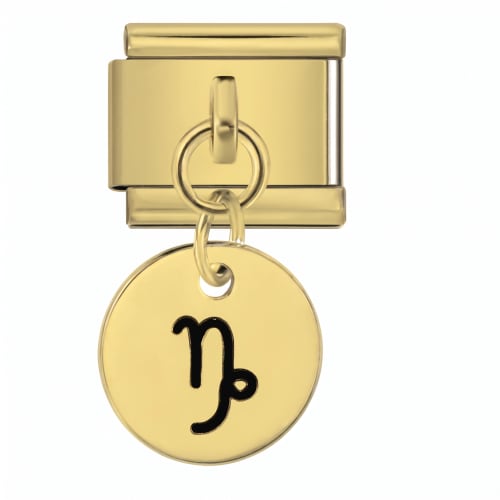 Charm Italiano Signo Capricornio Colgante Dorado