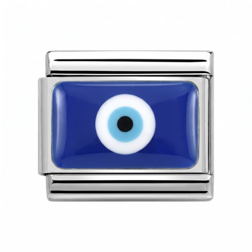 Charm Italiano Ojo Turco Plateado