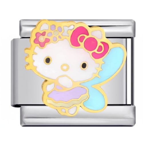 Charm Italiano Hello Kitty Hada Plateado