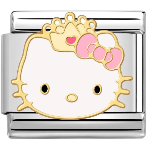 Charm Italiano Hello Kitty Corona Plateado