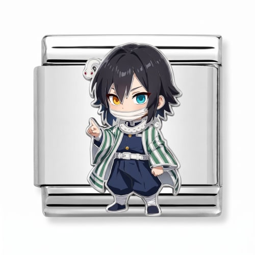 Charm Italiano Obanai Iguro Plateado