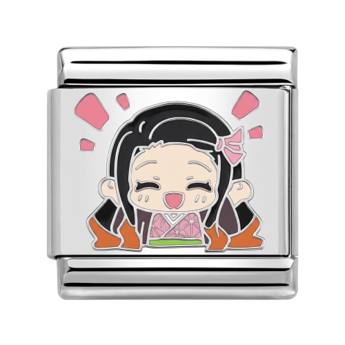 Charm Italiano Nezuko Kamado Plateado