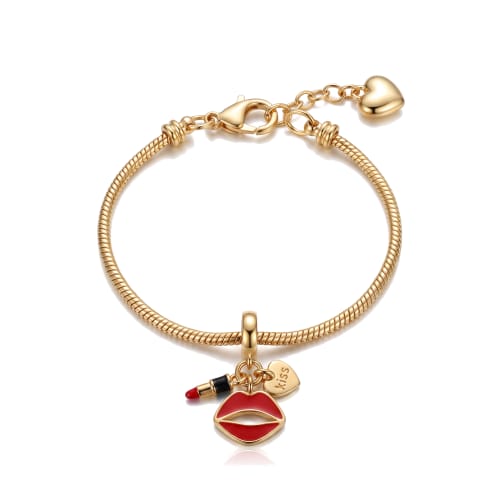 Pulsera Estilo Pandora en Chapa de Oro 18k