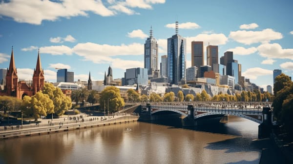 Melbourne eSIM illustration