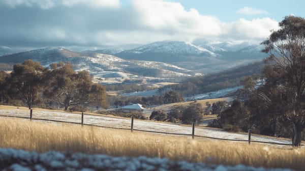 Snowy Mountains eSIM illustration
