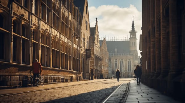 Leuven eSIM illustration
