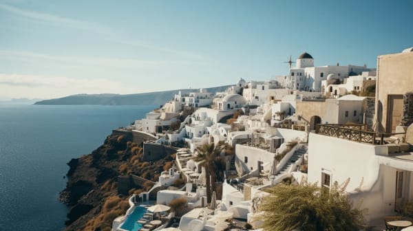 Santorini eSIM illustration