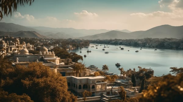 Udaipur eSIM illustration