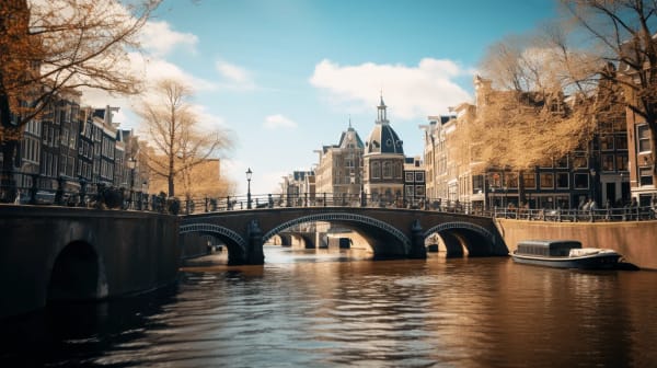 Amsterdam eSIM illustration