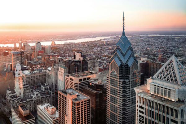 Philadelphia eSIM illustration