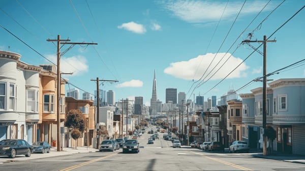 San Francisco eSIM illustration