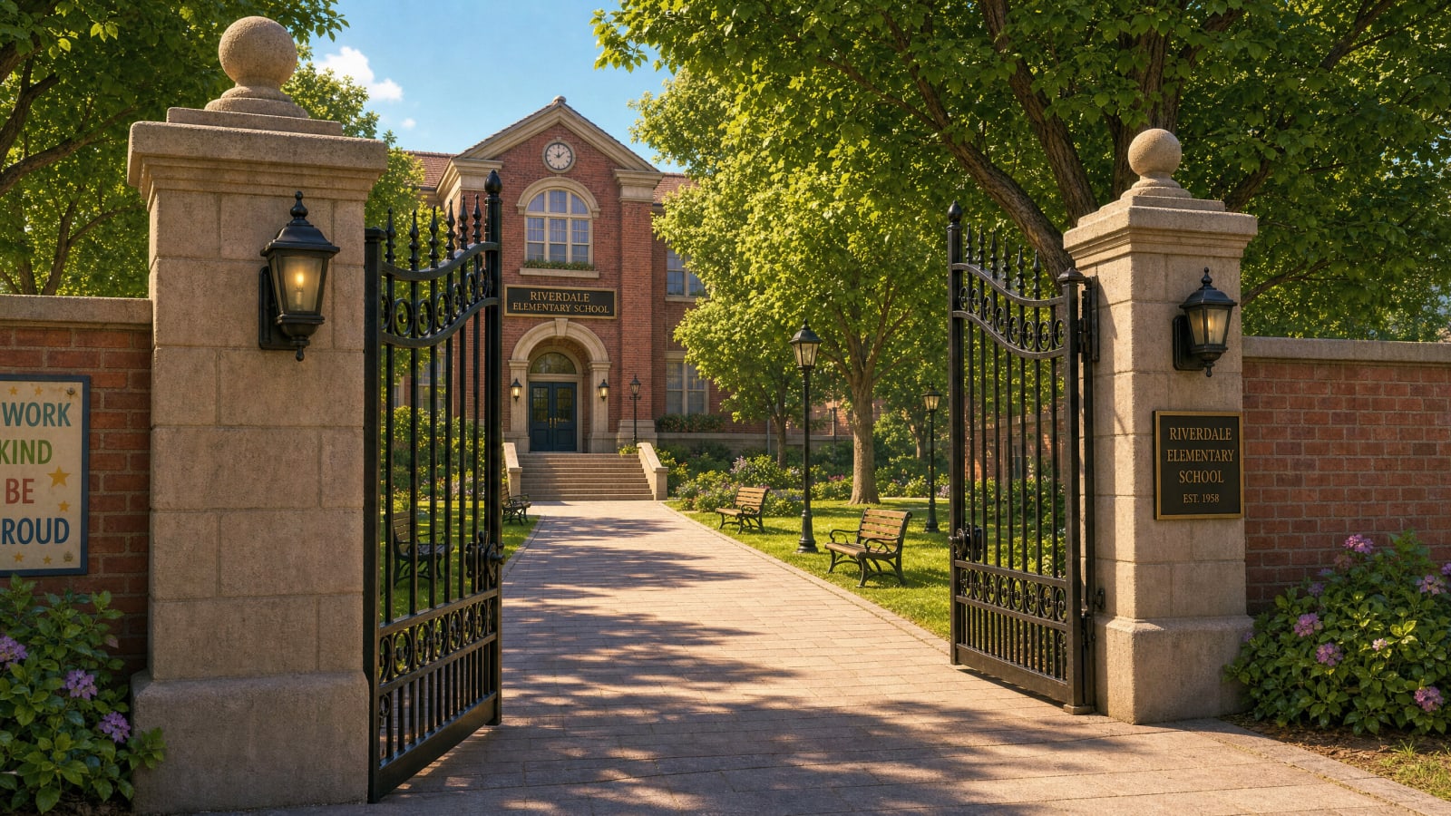 School gate